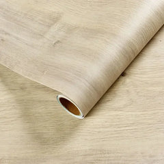 ELMAS Retro Faux Wood Waterproof Vinyl Wallpaper Roll - Al Masam Stationery LLC