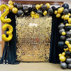 ELMAS Transparent 6/12/24Pcs Glitter Sequins Wall Panels - Al Masam Stationery LLC