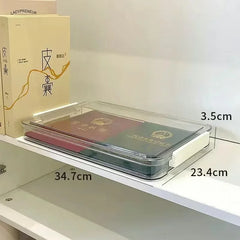 ELMAS Transparent Acrylic A4 Paper Storage Box Organizer - Al Masam Stationery LLC