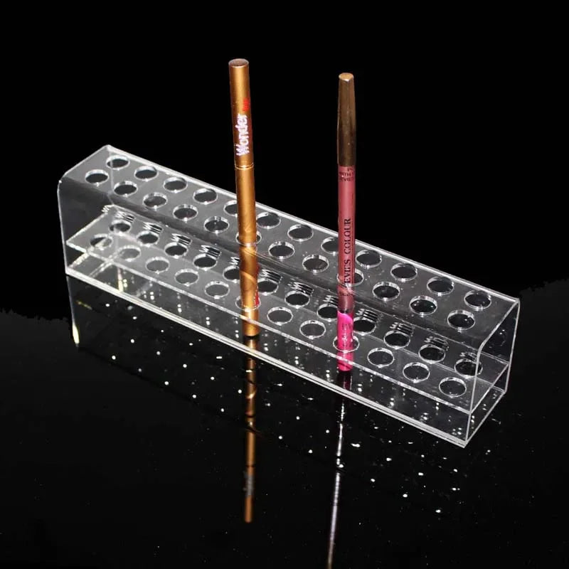 ELMAS Clear 24 Slots Makeup Display Stand Organizer - Al Masam Stationery LLC