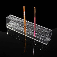 ELMAS Clear 24 Slots Makeup Display Stand Organizer - Al Masam Stationery LLC