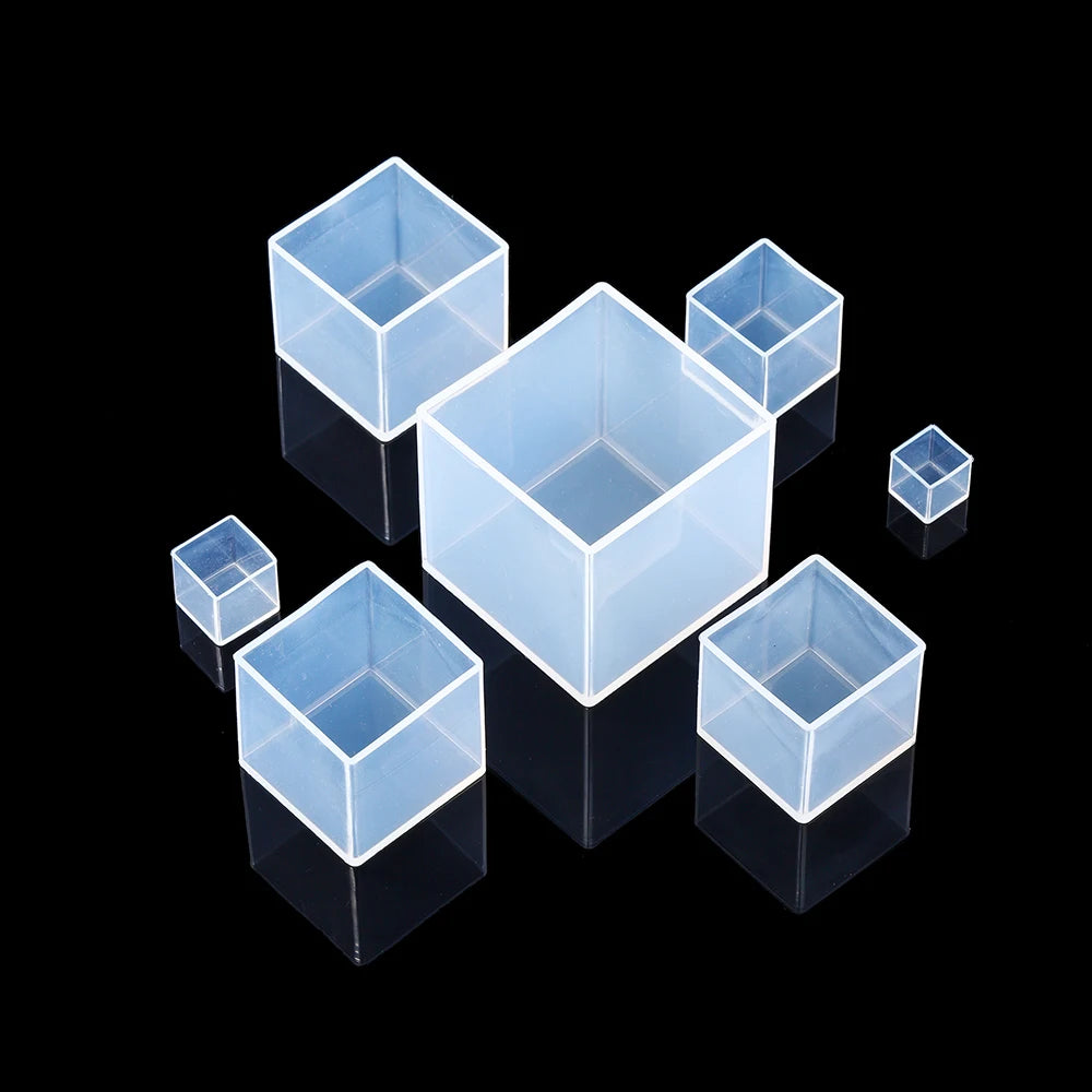 ELMAS Large Clear Silicone Cube Molds for DIY Resin Casting - Al Masam Stationery LLC