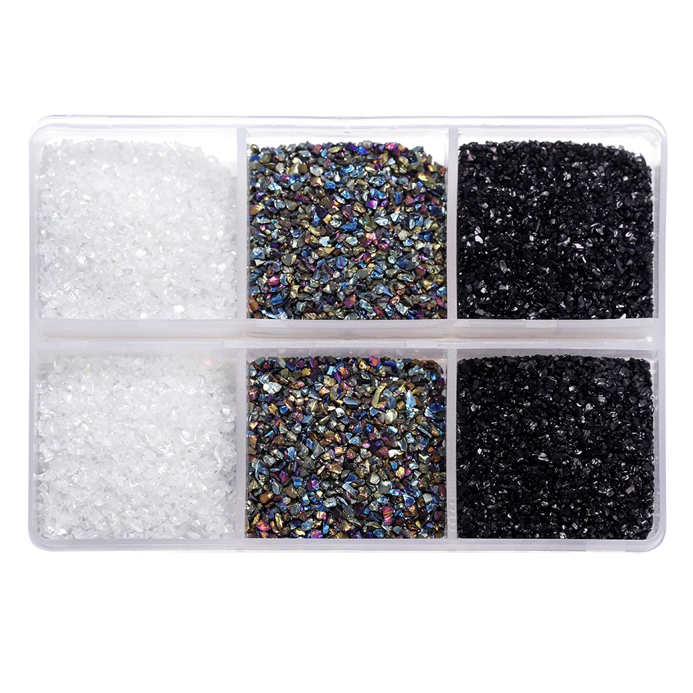 ELMAS Crushed Glass Stones for DIY Resin Crafts & Nail Art - Al Masam Stationery LLC