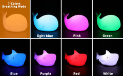 ELMAS Adorable Cat Night Light - 7-Color Touch Lamp