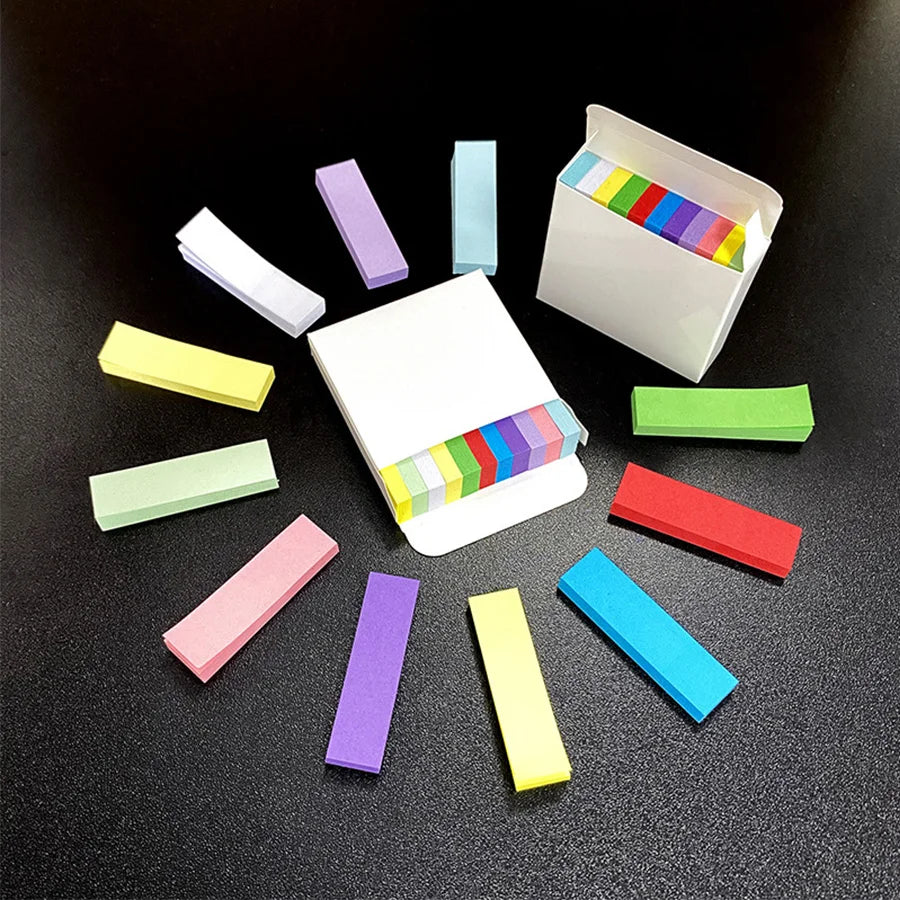 ELMAS Small Sticky Note Packs - 550 Bright Colors Memo - Al Masam Stationery LLC