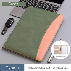 ELMAS Elegant A4 PU Leather Clipboard Folder for Office