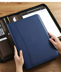 ELMAS Stylish Leather A4 Executive Document Organizer - Al Masam Stationery LLC