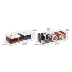 ELMAS Clear Acrylic Makeup Layered Storage Box Compartment - Al Masam Stationery LLC