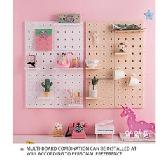 ELMAS Punch Free Pegboard Wall Organizer for Home Decor - Al Masam Stationery LLC