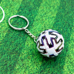 ELMAS Trendy Leather Football Keychain for Sports Lovers