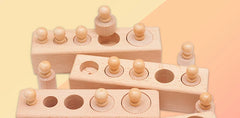 ELMAS Montessori Knobbed Cylinder Sensory Toys for Kids - Al Masam Stationery LLC