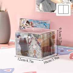 ELMAS Multifunctional Acrylic Card Storage Box 12x10cm - Al Masam Stationery LLC
