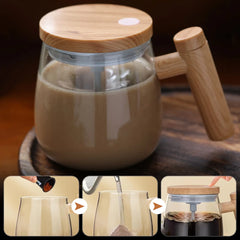ELMAS Self Stirring Coffee Cup Electric Mixing Mug 400ml - Al Masam Stationery LLC