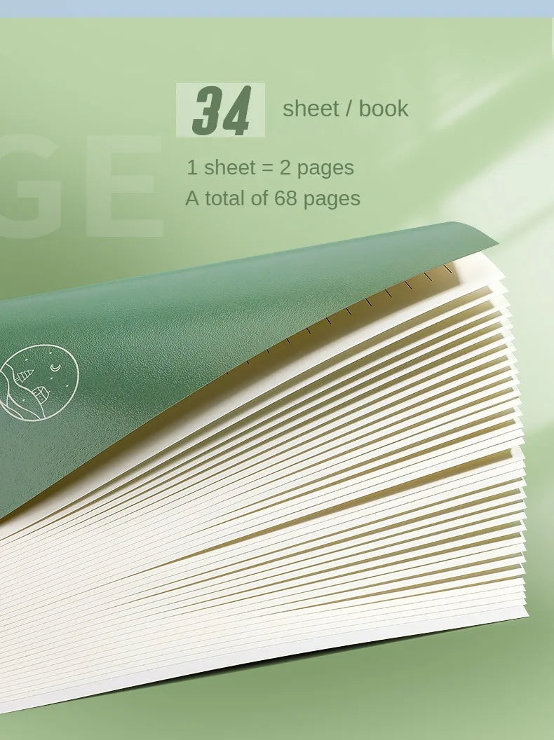 ELMAS 5pcs Mori Style A5 Notepad Retro Student Book - Al Masam Stationery LLC