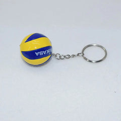 ELMAS Trendy Leather Football Keychain for Sports Lovers