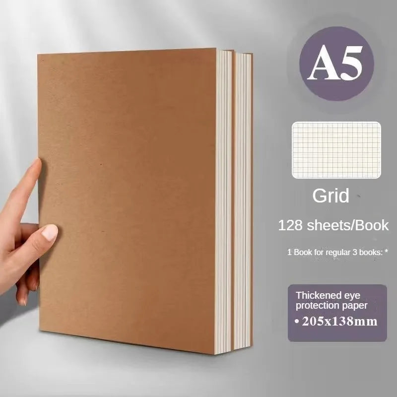 ELMAS A5 Thick Kraft Paper Notebook for Postgraduate Exams - Al Masam Stationery LLC