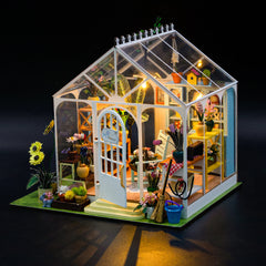 ELMAS Enchanting 3D Flower House Dollhouse Kit