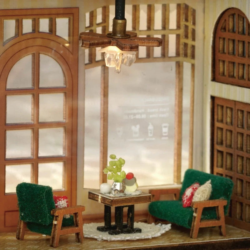 ELMAS Enchanting DIY Mini Dollhouse with LED Lights - Al Masam Stationery LLC