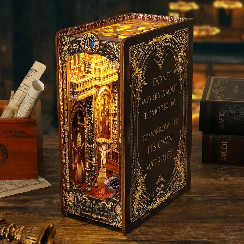 ELMAS Creative 3D Puzzle Dollhouse Bookshelf Set - Al Masam Stationery LLC