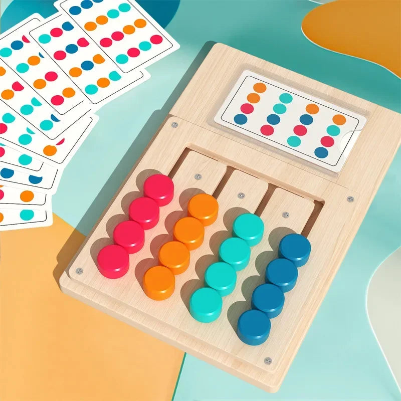 ELMAS Montessori Wooden Color Shape Matching Game Board - Al Masam Stationery LLC
