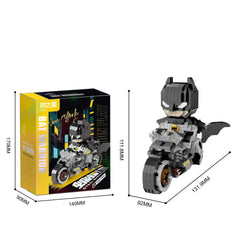 ELMAS Batman Mini Blocks Motorcycle 3D Puzzle Set