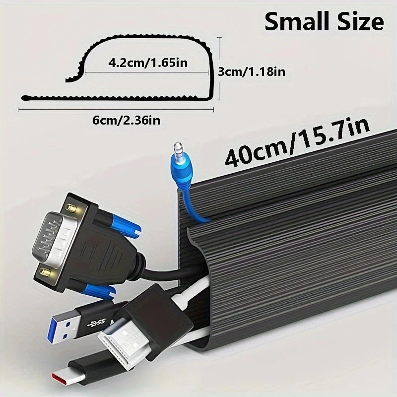 ELMAS Under Desk Cable Management Tray - No Drilling Needed - Al Masam Stationery LLC