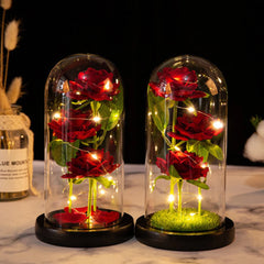 ELMAS Elegant LED Galaxy Rose Trio - Perfect Gift!