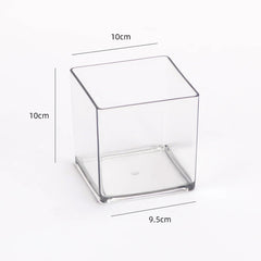 ELMAS Cube Acrylic Fully Transparent Display Box - Al Masam Stationery LLC