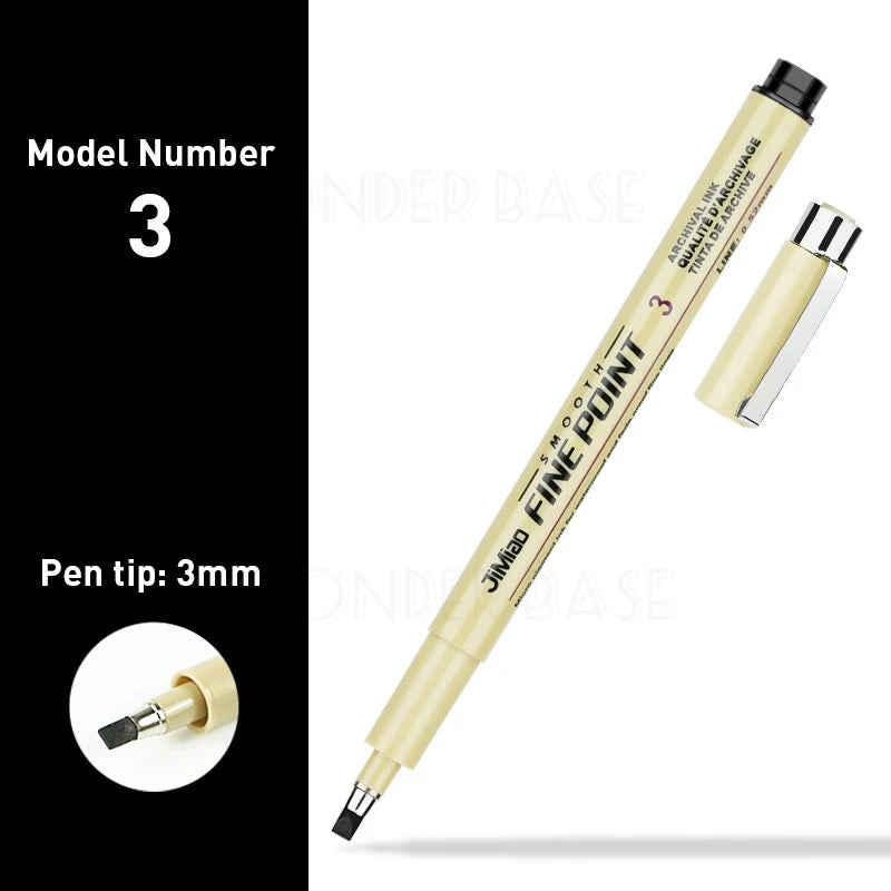 ELMAS 12 Nib Micron Ink Markers for Precision Art - Al Masam Stationery LLC