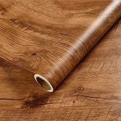ELMAS Retro Faux Wood Waterproof Vinyl Wallpaper Roll - Al Masam Stationery LLC