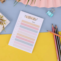 ELMAS 50 Sheets To Do List Notepad - Portable Daily Planner