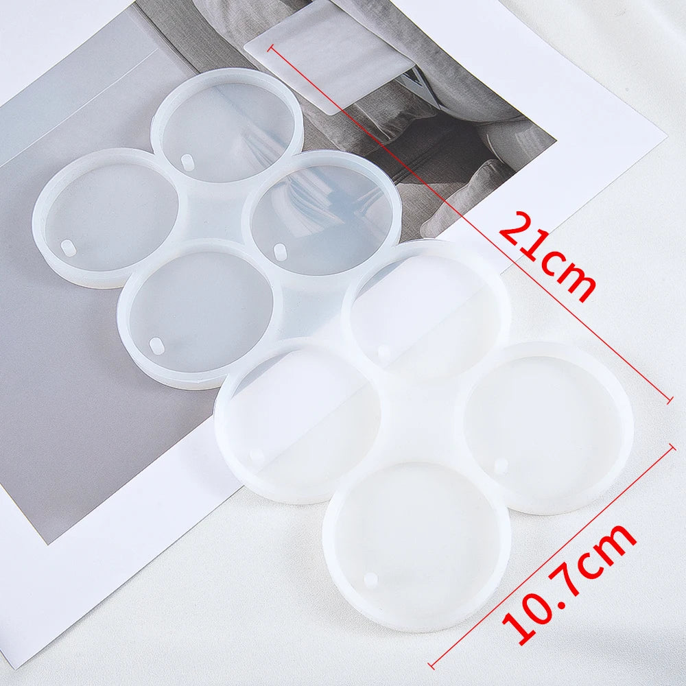 ELMAS Round Silicone Mould for DIY Jewelry Making Accessories - Al Masam Stationery LLC