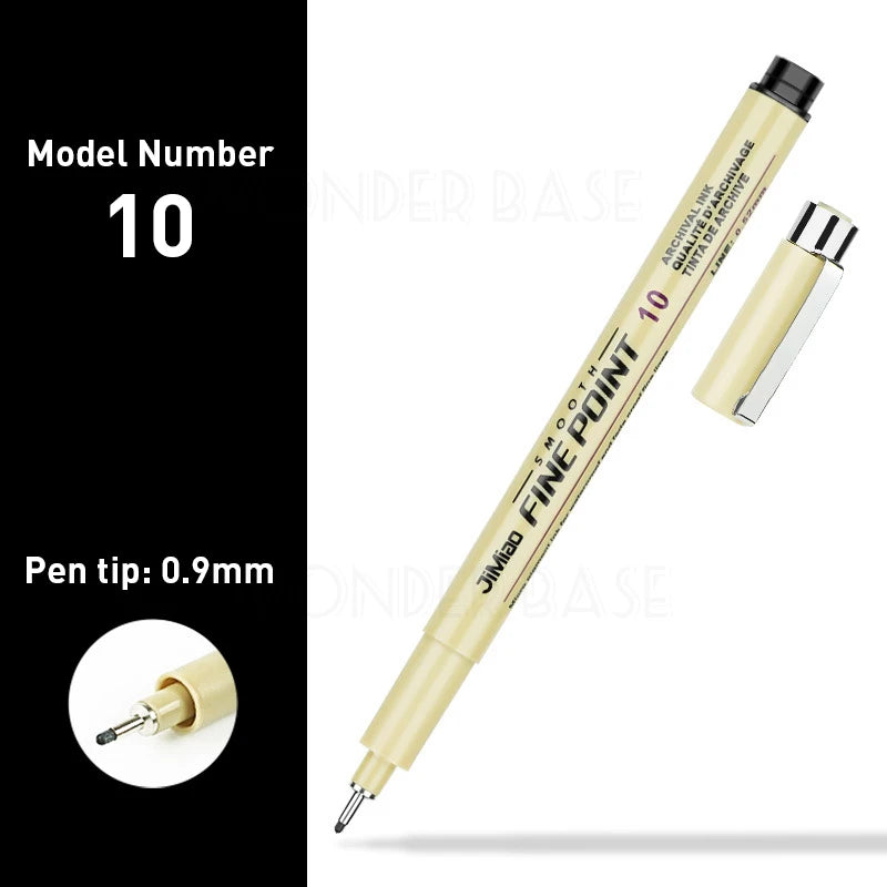 ELMAS 12 Nib Micron Ink Markers for Precision Art - Al Masam Stationery LLC