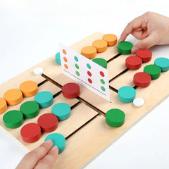 ELMAS Montessori Color and Shape Puzzle Matching Game