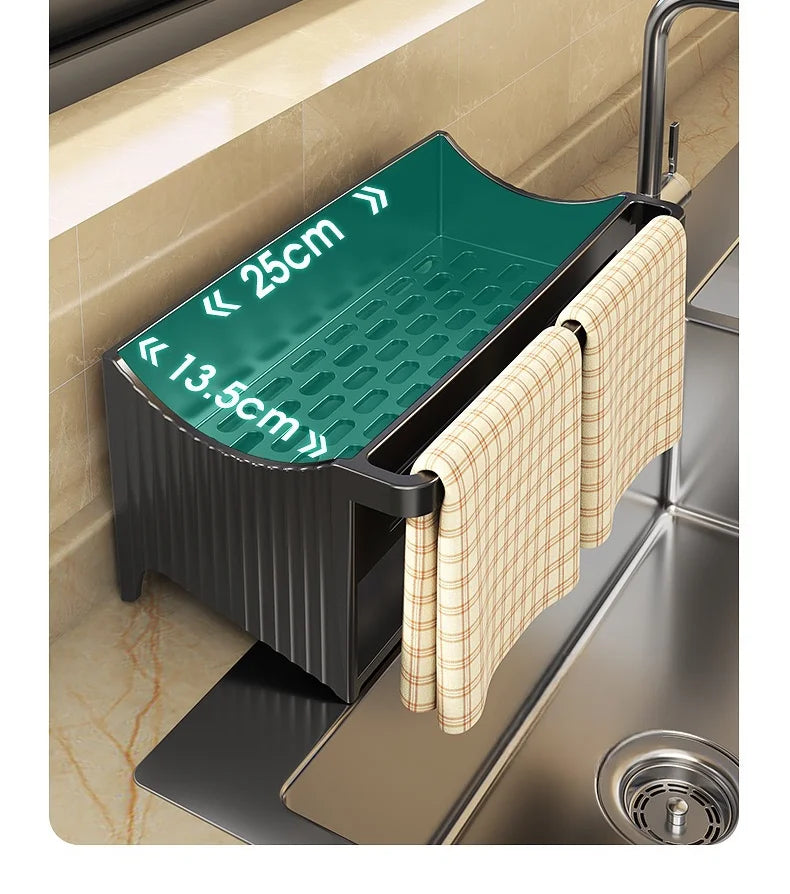 ELMAS Automatic Drainage Sink Storage Rack Organizer - Al Masam Stationery LLC