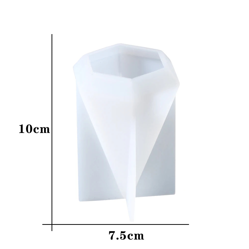 ELMAS Triangle Pyramid Silicone Mold for DIY Jewelry Crafts - Al Masam Stationery LLC