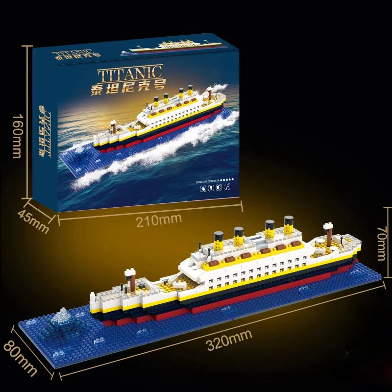 ELMAS Titanic Building Block Puzzle Toy for Kids - Al Masam Stationery LLC