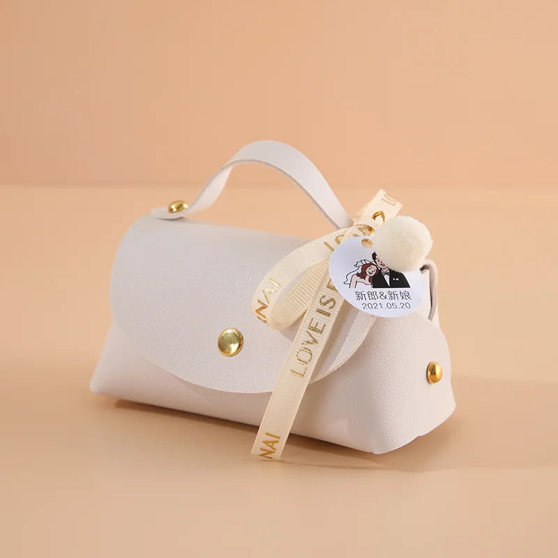 ELMAS Wedding Favors Leather Candy Box For Special Events - Al Masam Stationery LLC