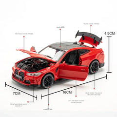 ELMAS 1:32 BMW M4 Supercar Alloy Car Model Toy Gift - Al Masam Stationery LLC