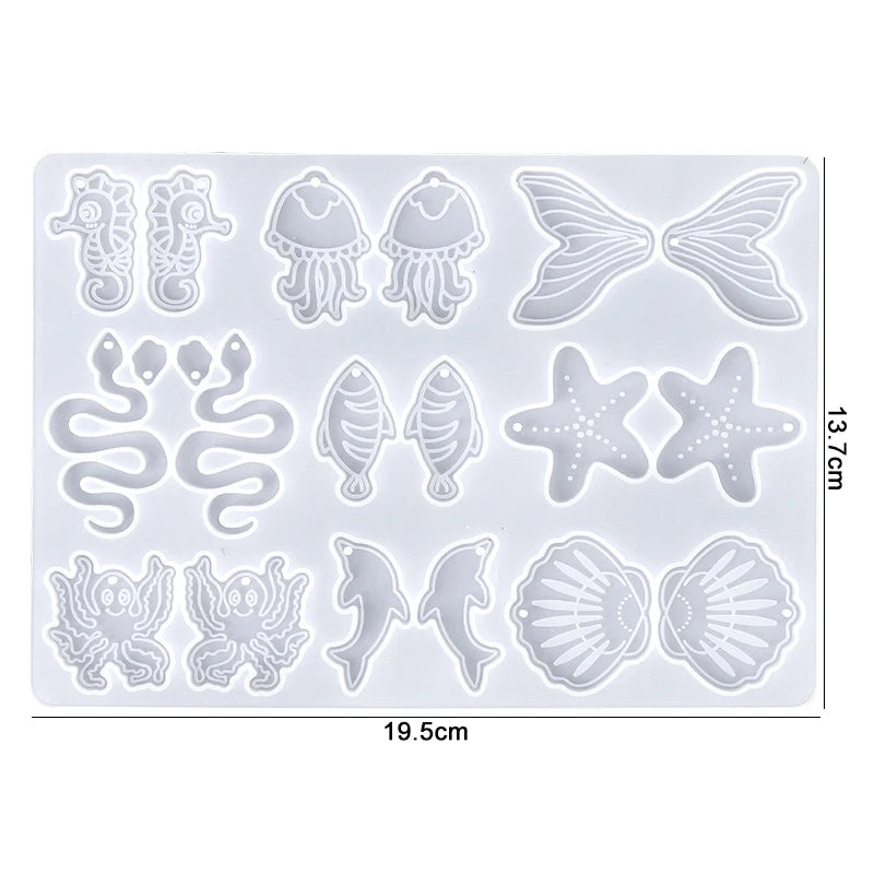 ELMAS Silicone Earring Mold for DIY Jewelry Crafting - Al Masam Stationery LLC