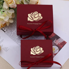 ELMAS Golden Rose Wedding Favors 10-100 Pcs Candy Box - Al Masam Stationery LLC