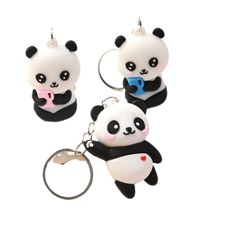 ELMAS Adorable Panda Couple Keychain for Women - Al Masam Stationery LLC