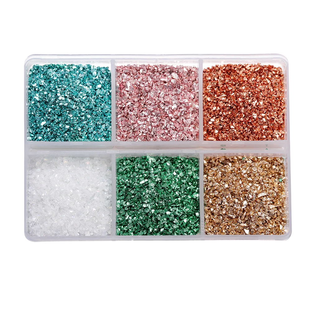ELMAS Crushed Glass Stones for DIY Resin Crafts & Nail Art - Al Masam Stationery LLC