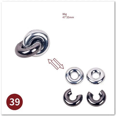 ELMAS Classic IQ Metal Brain Magic Puzzles Game Toys - Al Masam Stationery LLC