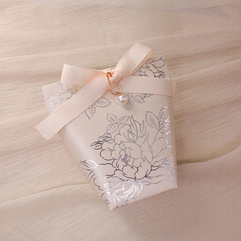 ELMAS Upscale Gilded Wedding Favor Candy Box Gift Bag - Al Masam Stationery LLC