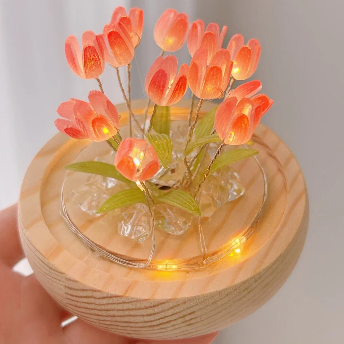 ELMAS LED DIY Mini Tulip Night Light Cute Home Decor - Al Masam Stationery LLC