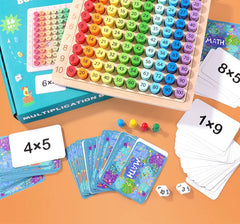 ELMAS - 99 Multiplication Board Game for Kids Learning