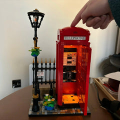 ELMAS Creative London Red Telephone Booth Building Set