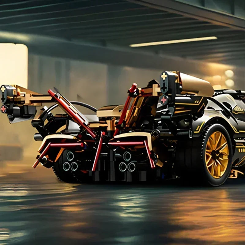 ELMAS 2024 Black V12 Block Roadster RC Tech Racer Toy - Al Masam Stationery LLC