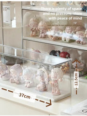 ELMAS Acrylic Storage Box Dustproof Cabinet for Home Goods